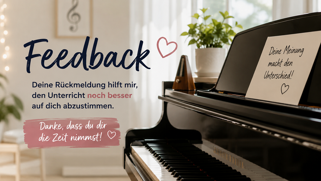 Dein Feedback zum Klavierunterricht 🎹