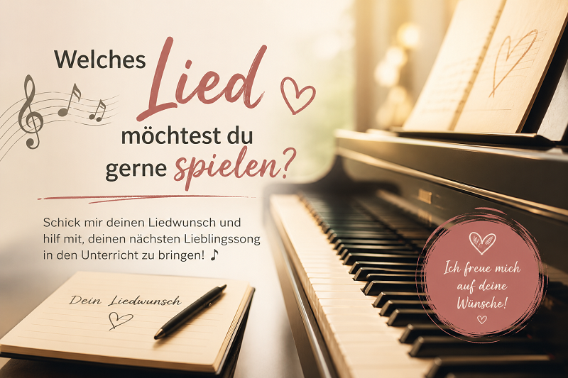 Welches Lied möchtest du gerne spielen? 🎶